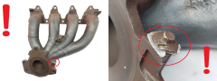Auspuff-Krümmer Abgaskrümmer 8200137449 138083 Renault 1.8 2.0 16v 1083