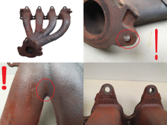 Auspuff-Krümmer Abgaskrümmer 114168 8200119714 1.4 1.6 16v Renault