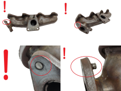 Auspuff-Krümmer Abgaskrümmer 8200460501 8200869194 2.0 dCi Renault Opel Nissan 1176
