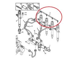 Kraftstoffleitungen Original Citroen Peugeot C5 406 2.2 HDI 15730Q