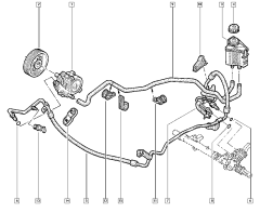 Servolenkungsleitung Original Renault Clio II Kangoo 1.4 8200741539