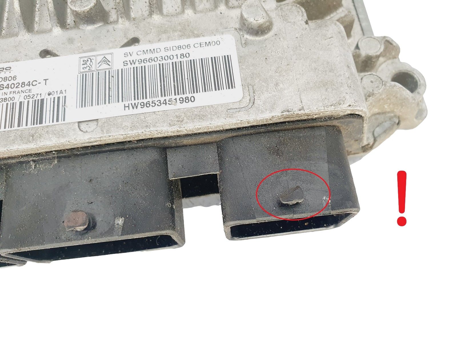 Steuergerät 5WS40284C-T SID806 9660300180 PSA Siemens main product photo