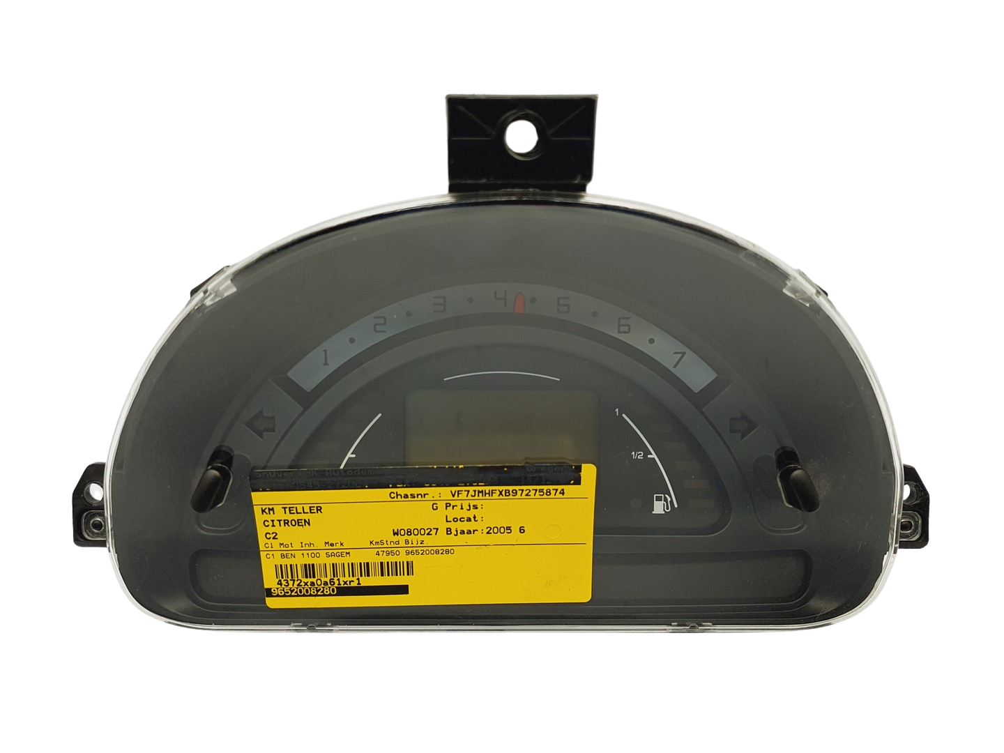Tacho Kombiinstrument Citroen C2 C3 9652008280 H 01 61045 main product photo