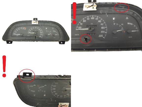 Tacho Kombiinstrument Renault Laguna 1 7700824301 48330 main product photo