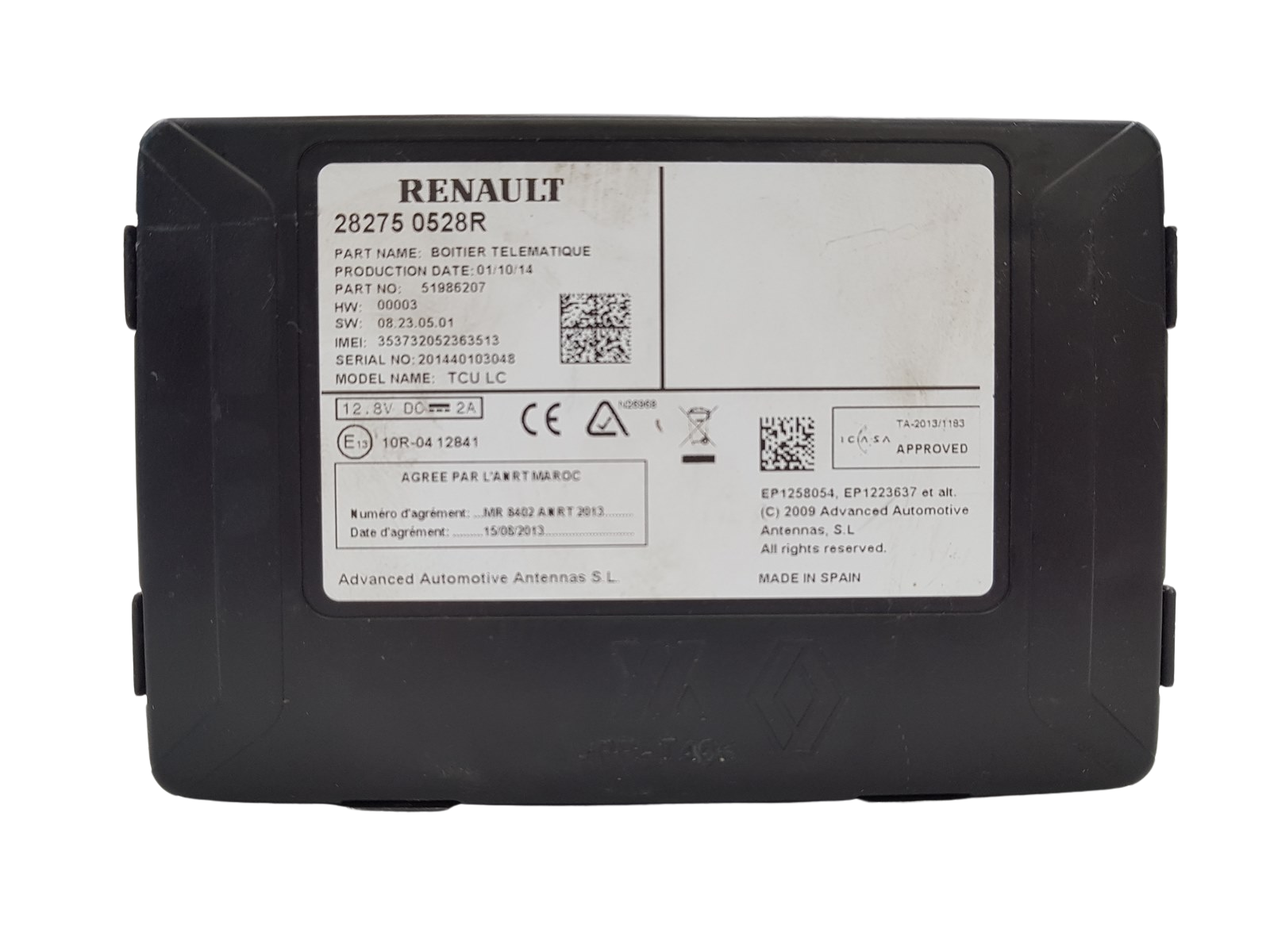 Steuergerät TCU LC Renault Megane 3 282750528R main product photo