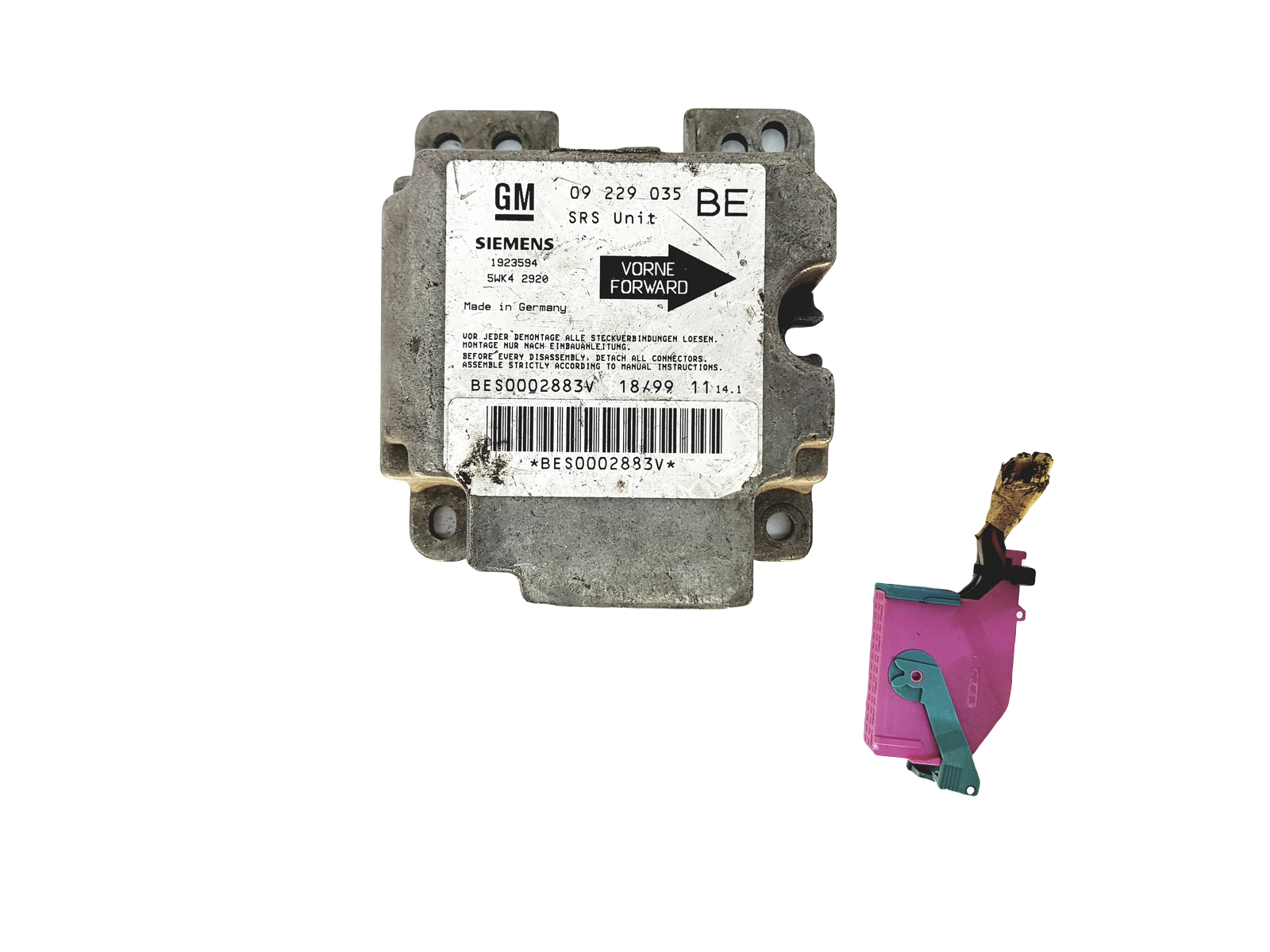 Steuergerät 09229035 5WK2920 Opel Siemens main product photo