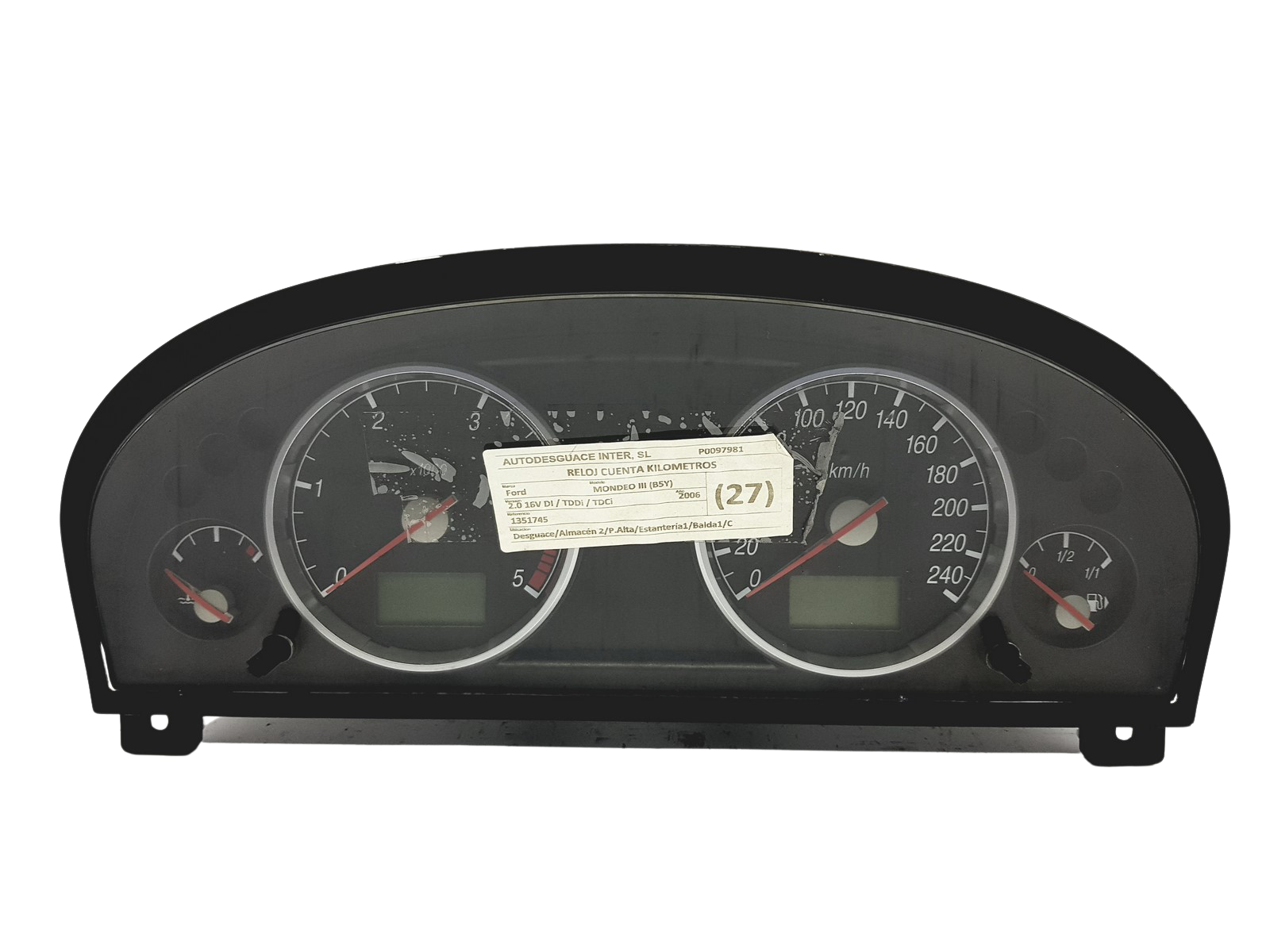 Tacho Kombiinstrument Ford Mondeo 1S7F-10849-GE 1S7F10849GE 48611 main product photo