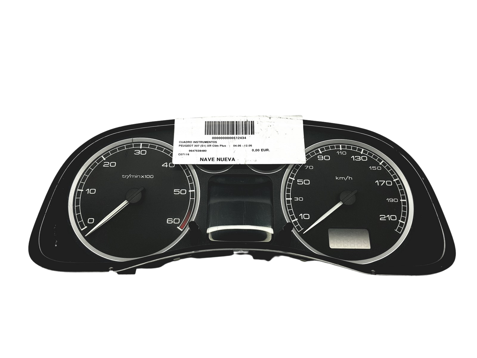 Tacho Kombiinstrument Peugeot 307 9647538480 A01 57960 main product photo