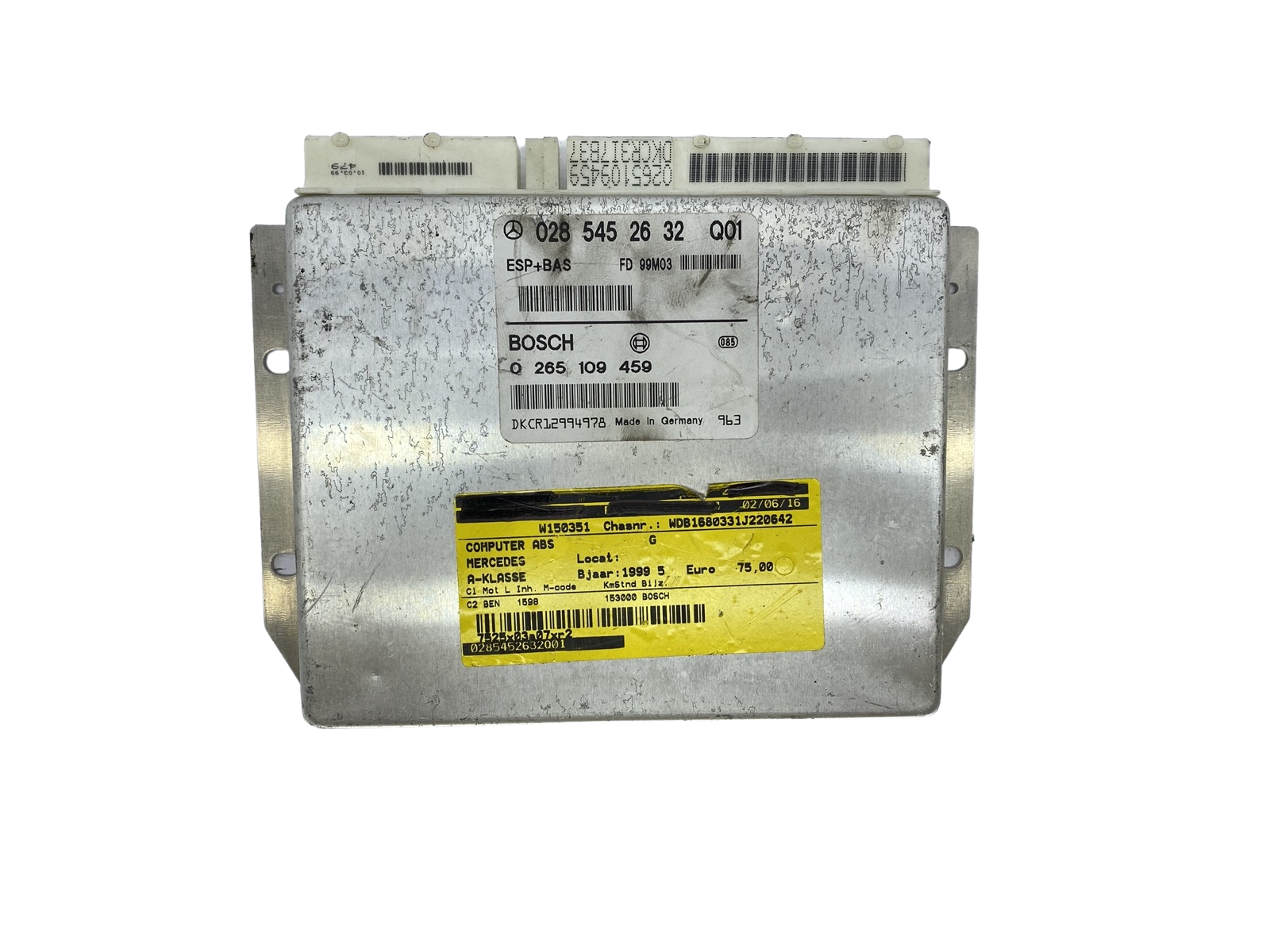 Steuergerät ESP 0285452632 Q01 0265109459 Mercedes Bosch 57311 main product photo