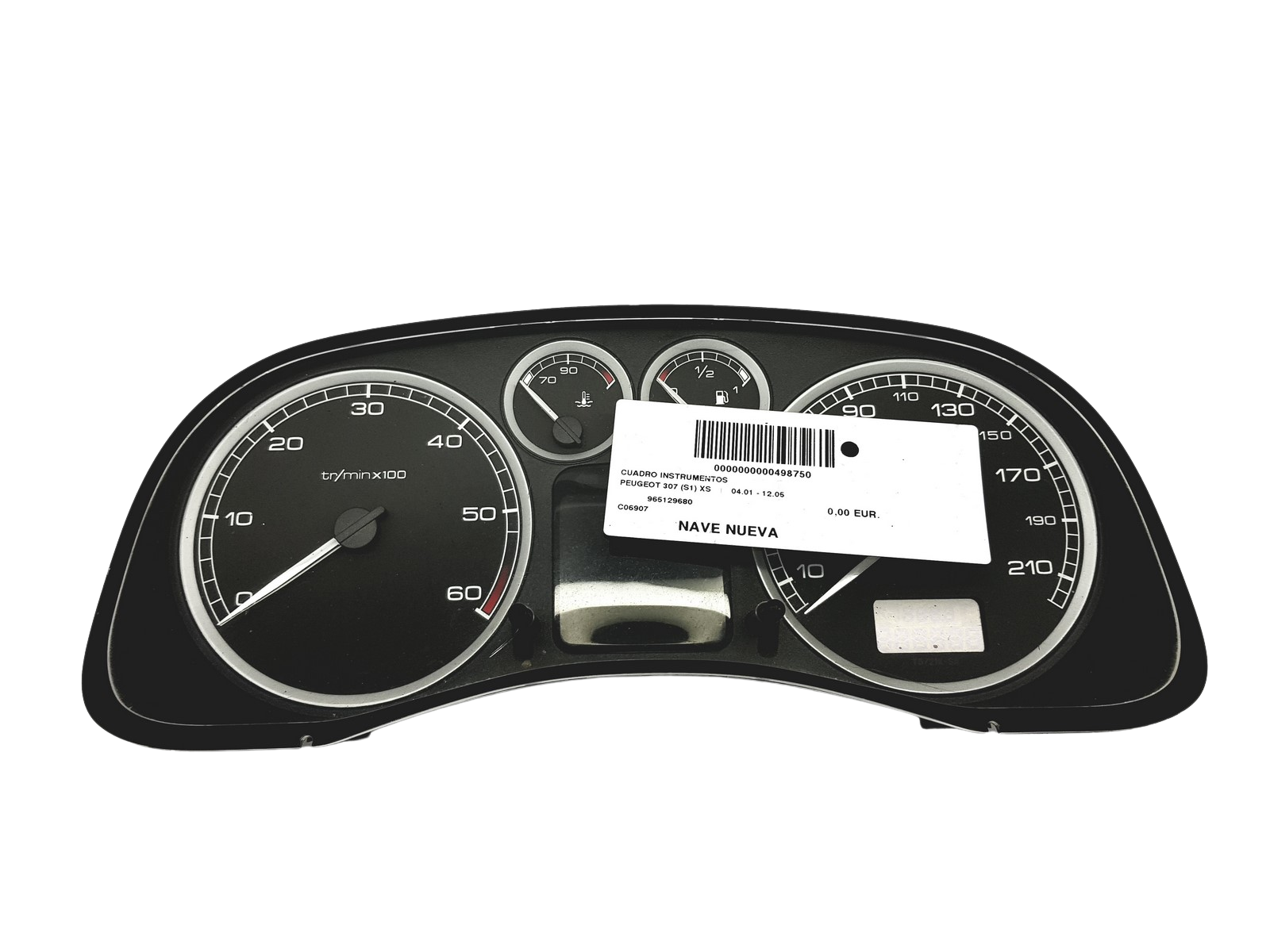 Tacho Kombiinstrument Peugeot 307 9651299680 C 00 53854 main product photo