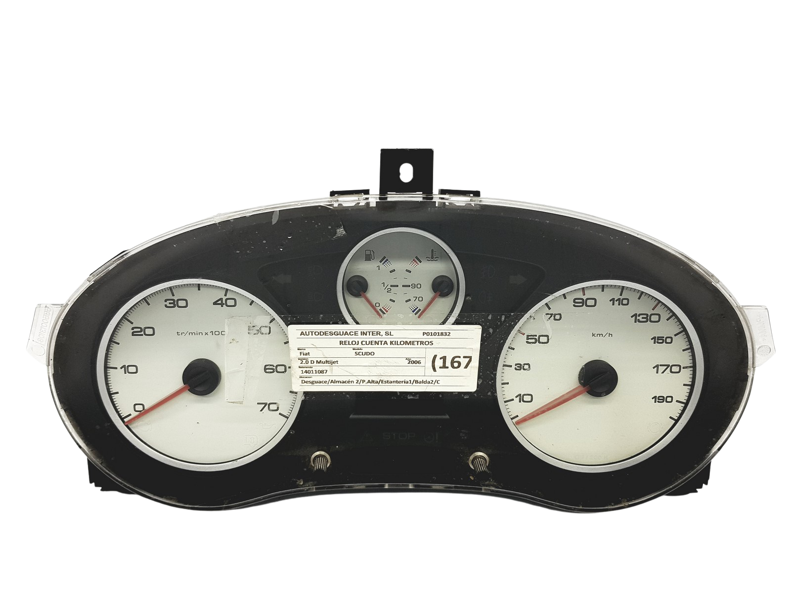 Tacho Kombiinstrument Scudo Expert 1401108780 51606 main product photo