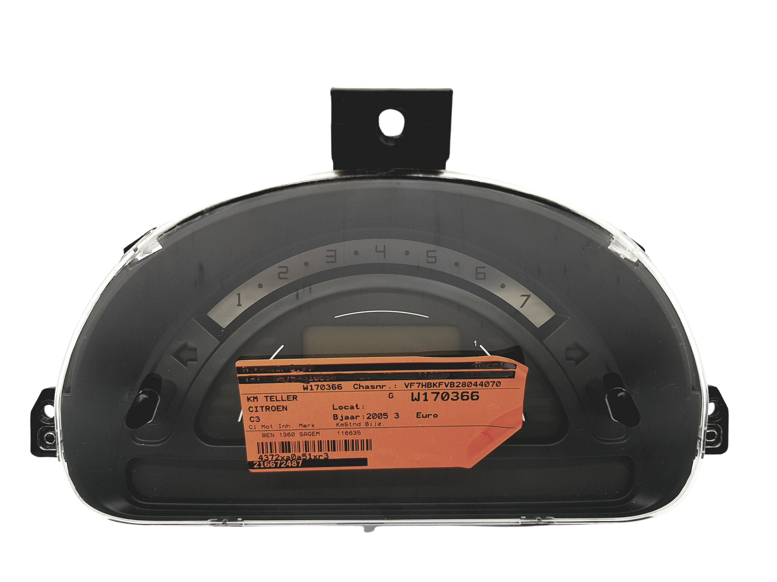 Tacho Kombiinstrument Citroen C2 C3 9652008280 G 00 32396 main product photo