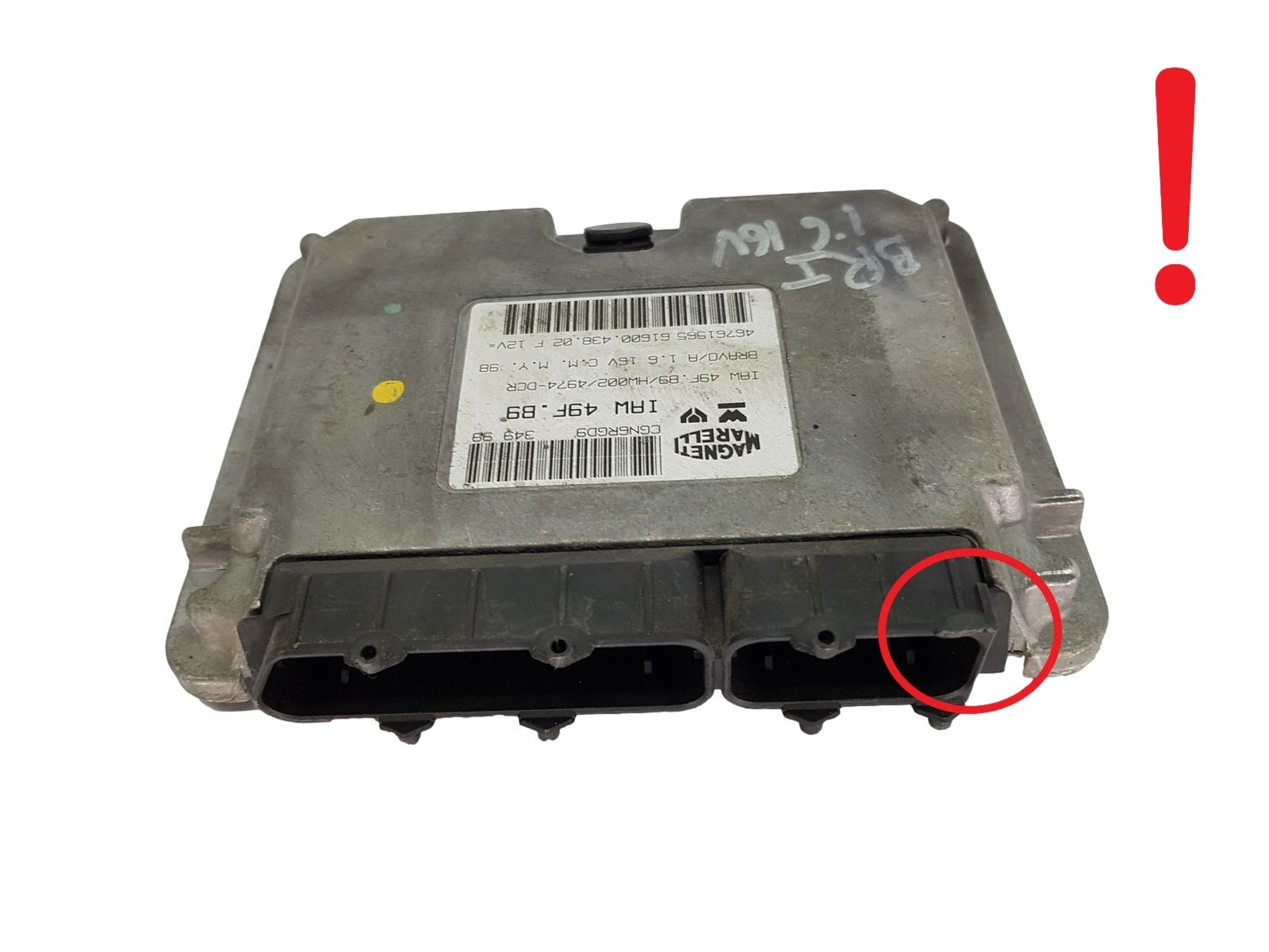 Steuergerät Fiat IAW49F.B9 46761565 61600.438.02 Magneti Marelli 17874 main product photo