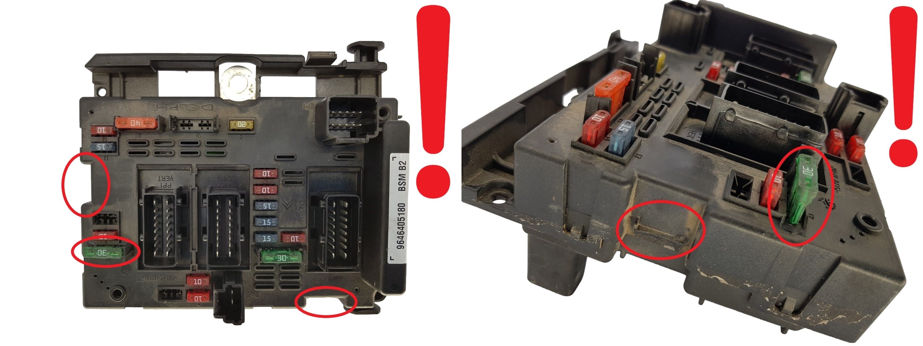 Steuergerät BSM B2 9646405180 PSA Delphi 1303 main product photo