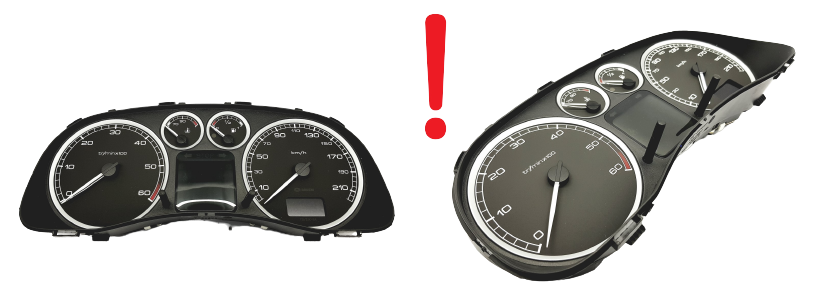 Tacho Kombiinstrument Peugeot 307 9636708880 E 05 49777 main product photo