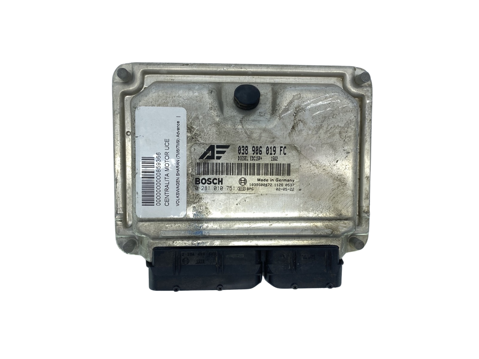 Steuergerät 038906019FC 0281010751 VW Seat Bosch 63465 main product photo