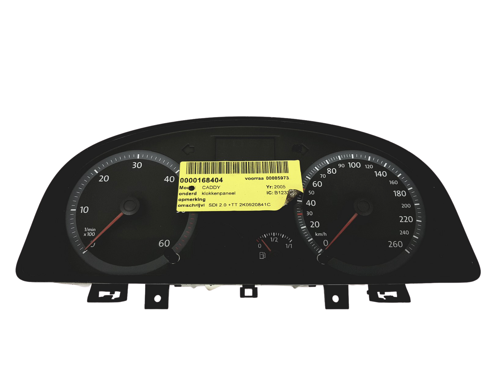 Tacho Kombiinstrument VW Caddy 2K0920841C 110080237019 31102 main product photo