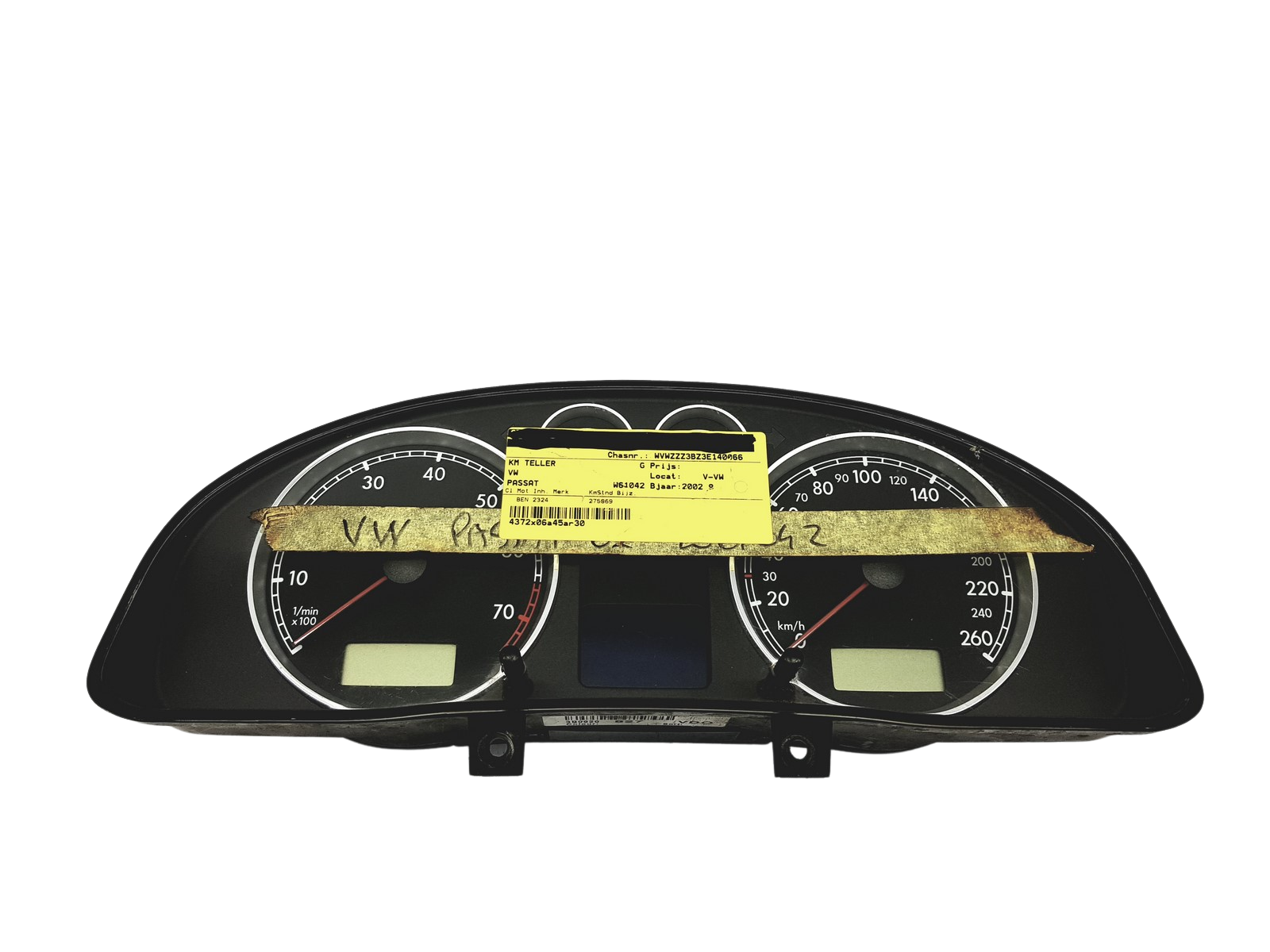 Tacho Kombiinstrument VW Passat B3 3B0920827 110080198001 52324 main product photo