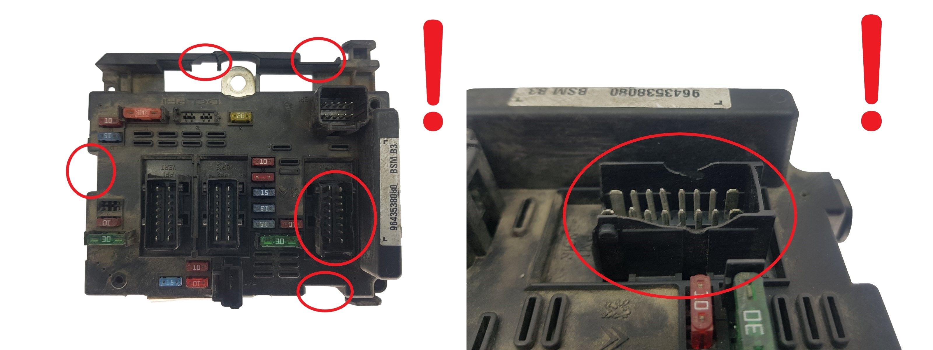 Steuergerät BSM B3 9643538080 PSA Delphi 1851 main product photo