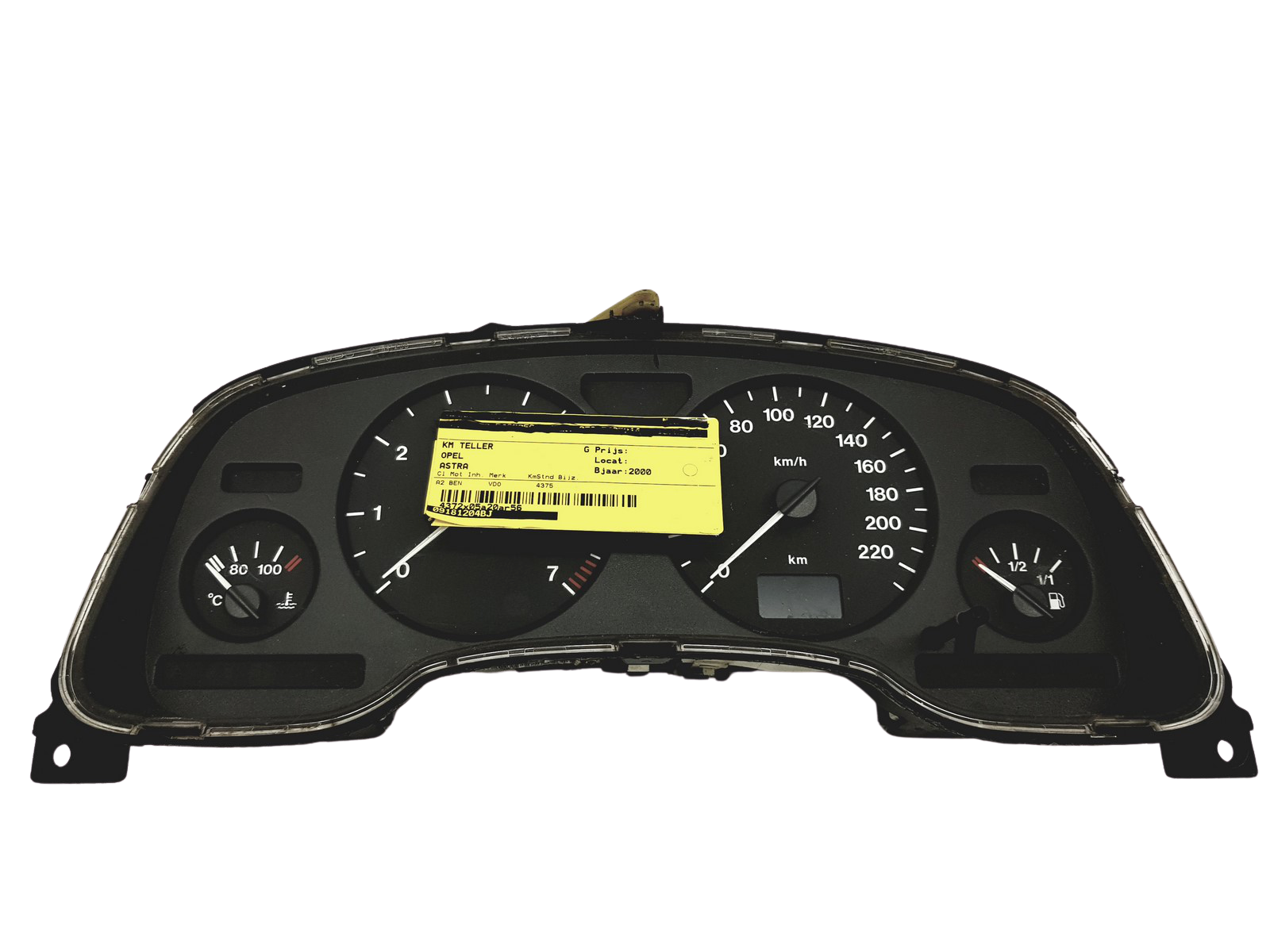 Tacho Kombiinstrument Opel Astra G 09181204BJ 110008830015 30719 main product photo