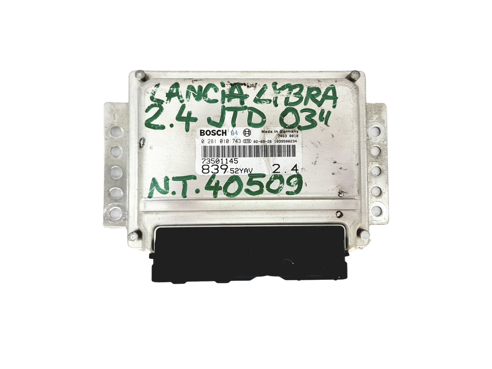 Steuergerät 73501145 0281010743 Lancia Bosch main product photo