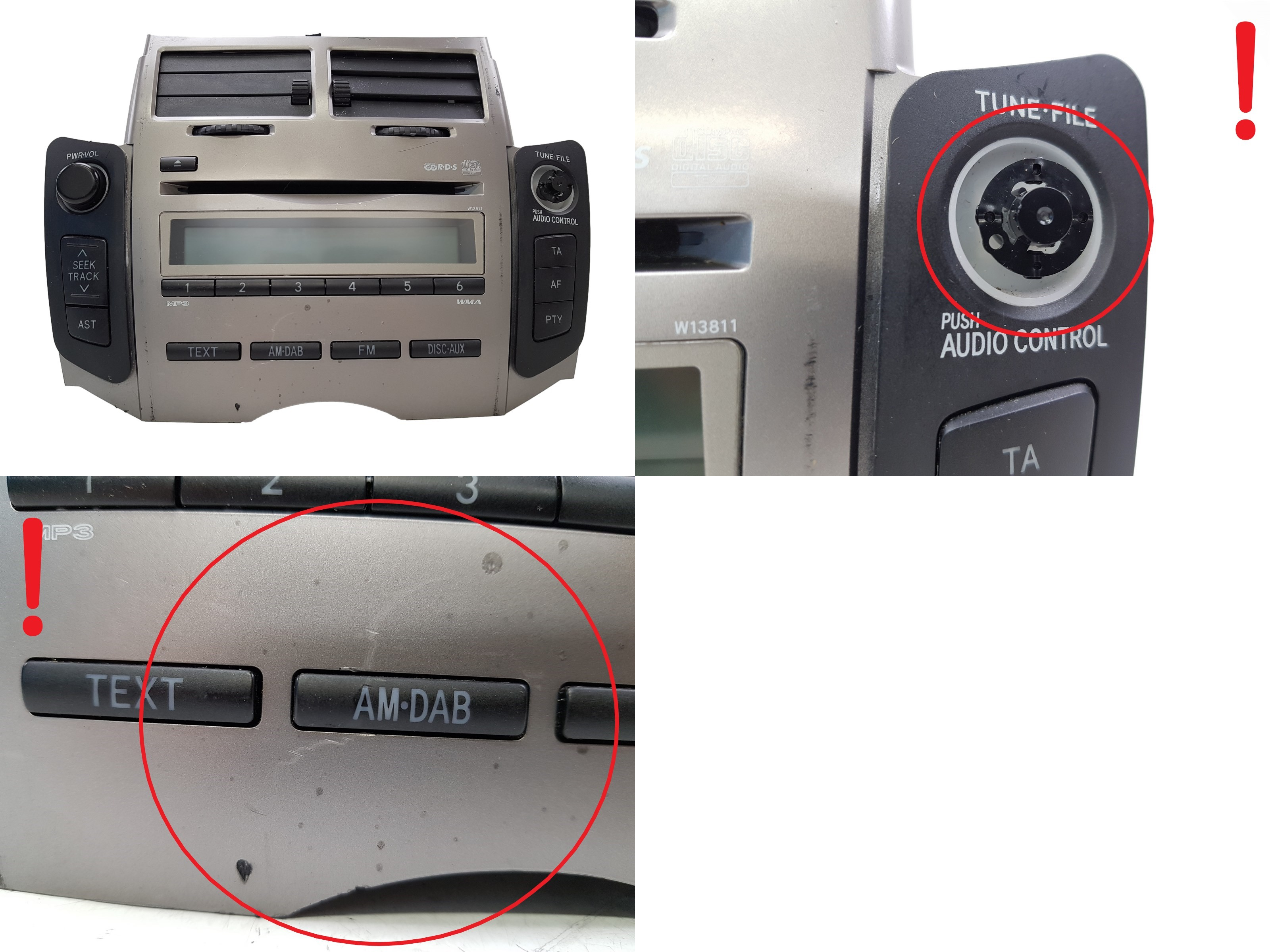 Cd-Radio Mit Mp3 Toyota Yaris 86120-0D490 W13811 Fujitsu 1362 main product photo