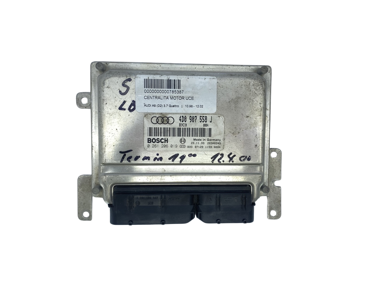 Motorsteuerung 0261206019 4D0907558J Audi Bosch main product photo