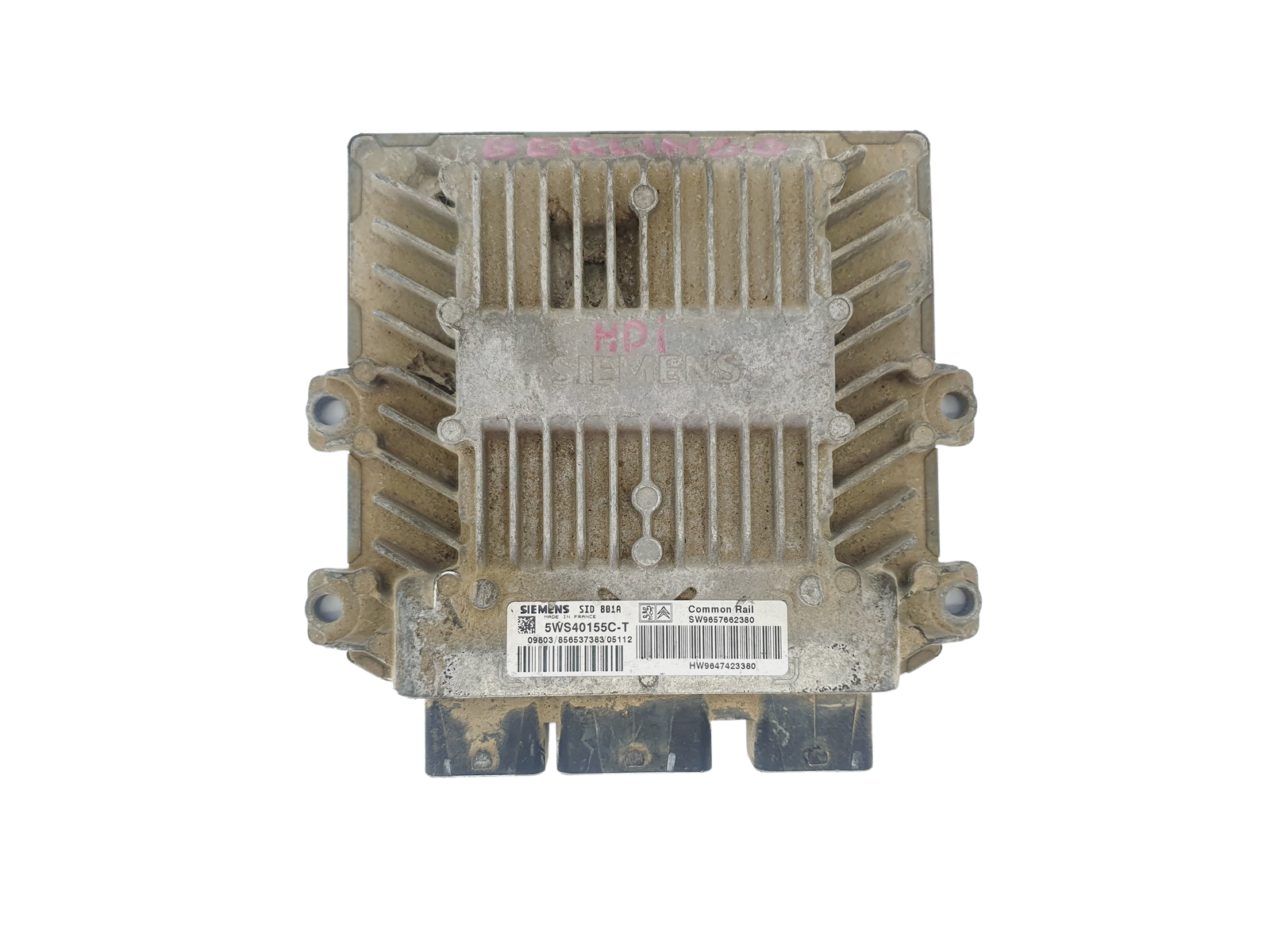 Steuergerät 9657662380 9647423380 5WS40155C-T PSA Siemens 37696 main product photo