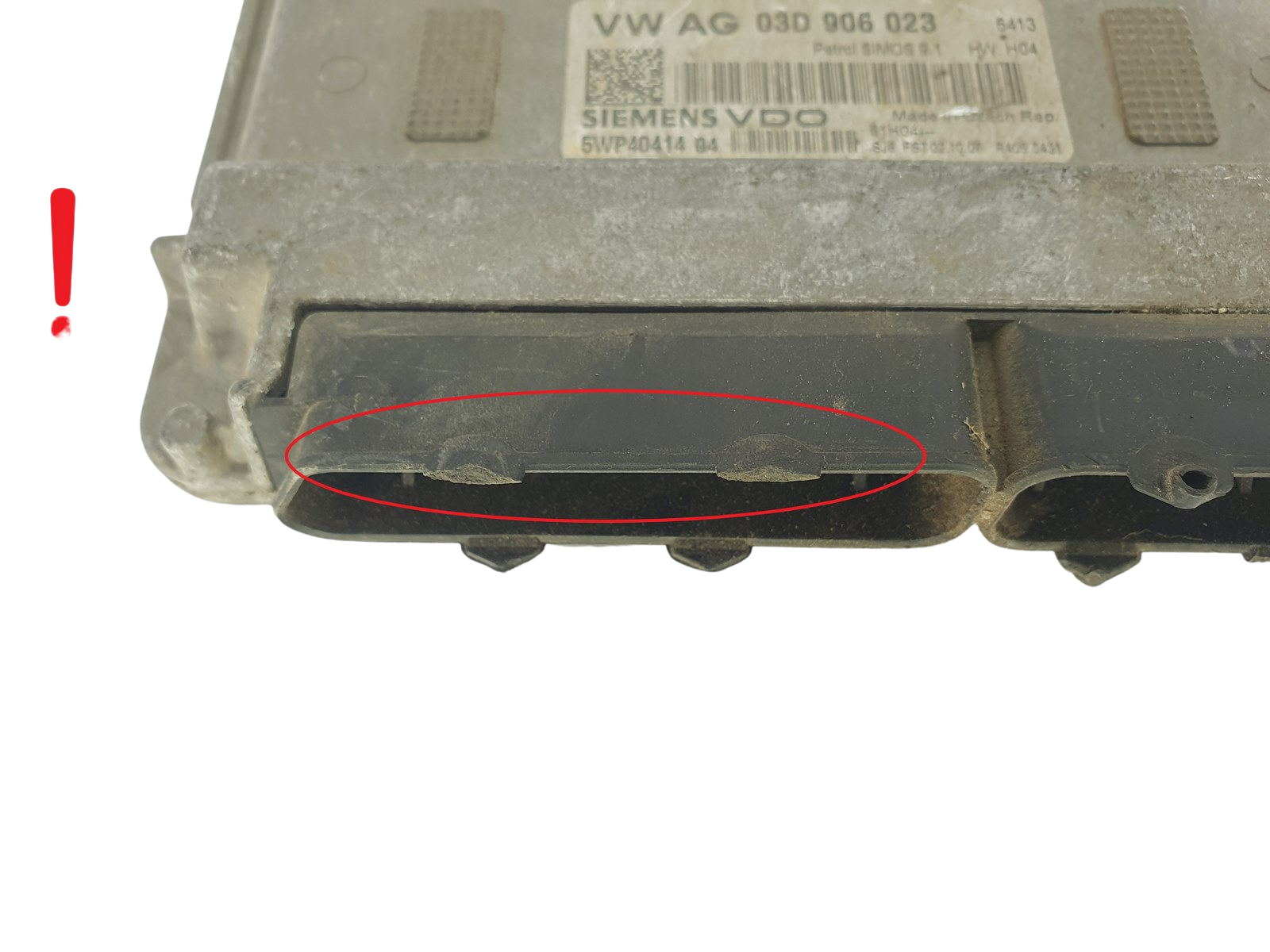 Steuergerät 03D906023 5WP40414 04 VW Siemens 47410 main product photo